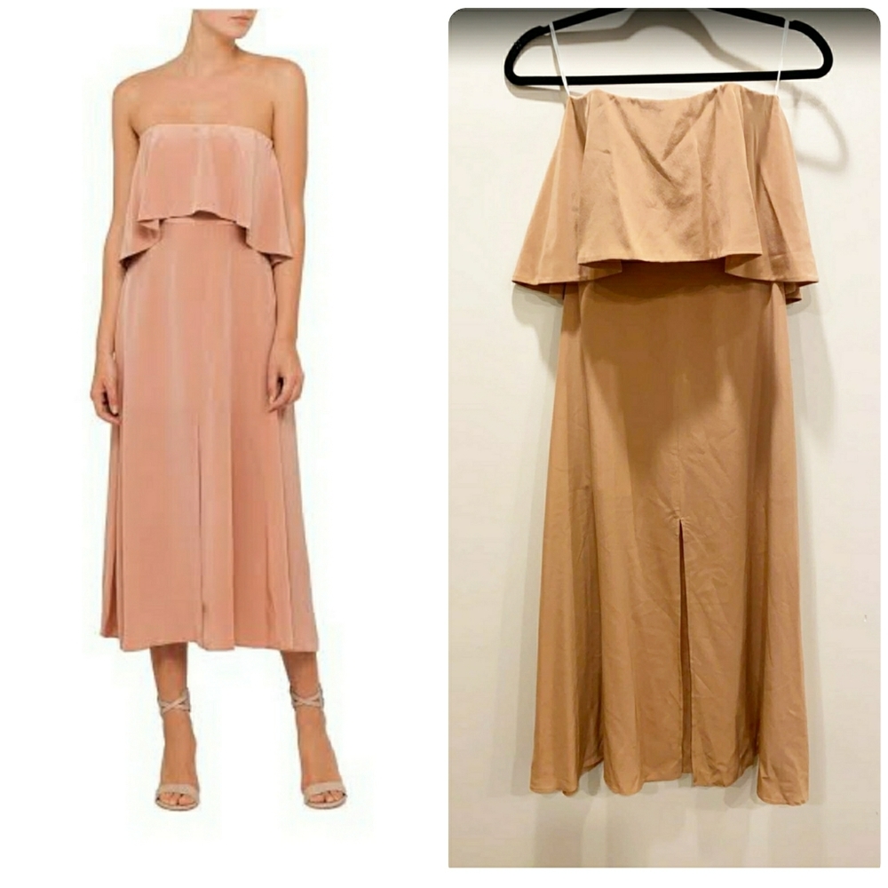 ZIMMERMANN

SILK STRAPLESS FLOUNCE DRESS